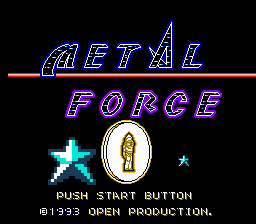 Metal Force Title Screen